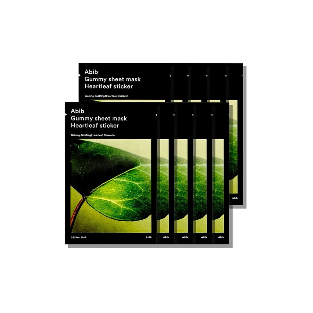 Abib - Gummy Sheet Mask Heartleaf Sticker 27ml X 10ea