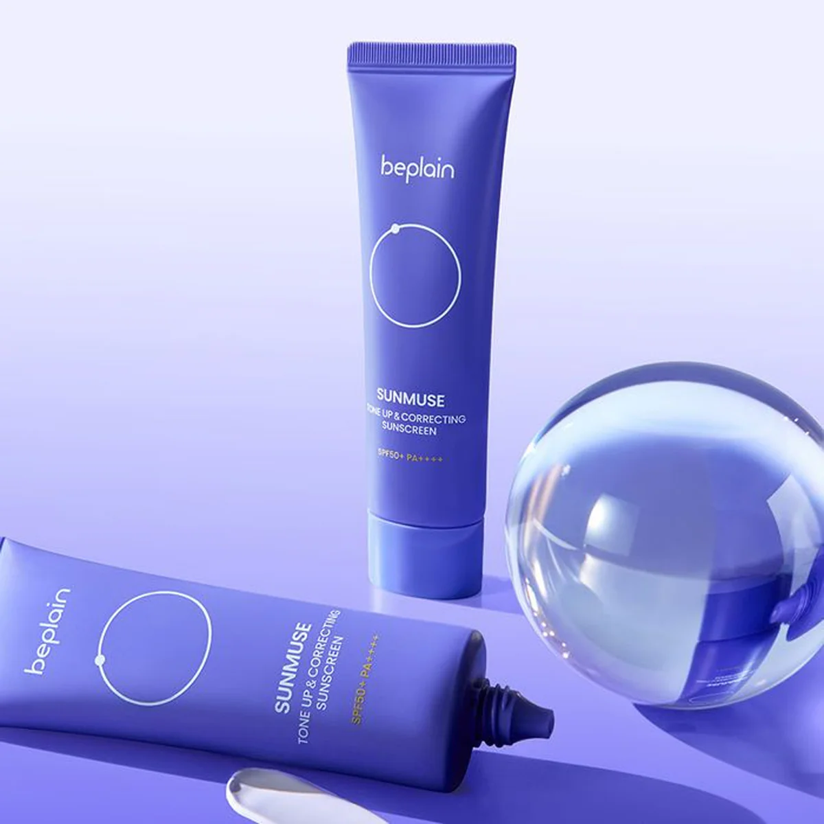 beplain - Sunmuse Tone-Up & Correcting Sunscreen (SPF50+/PA++++)