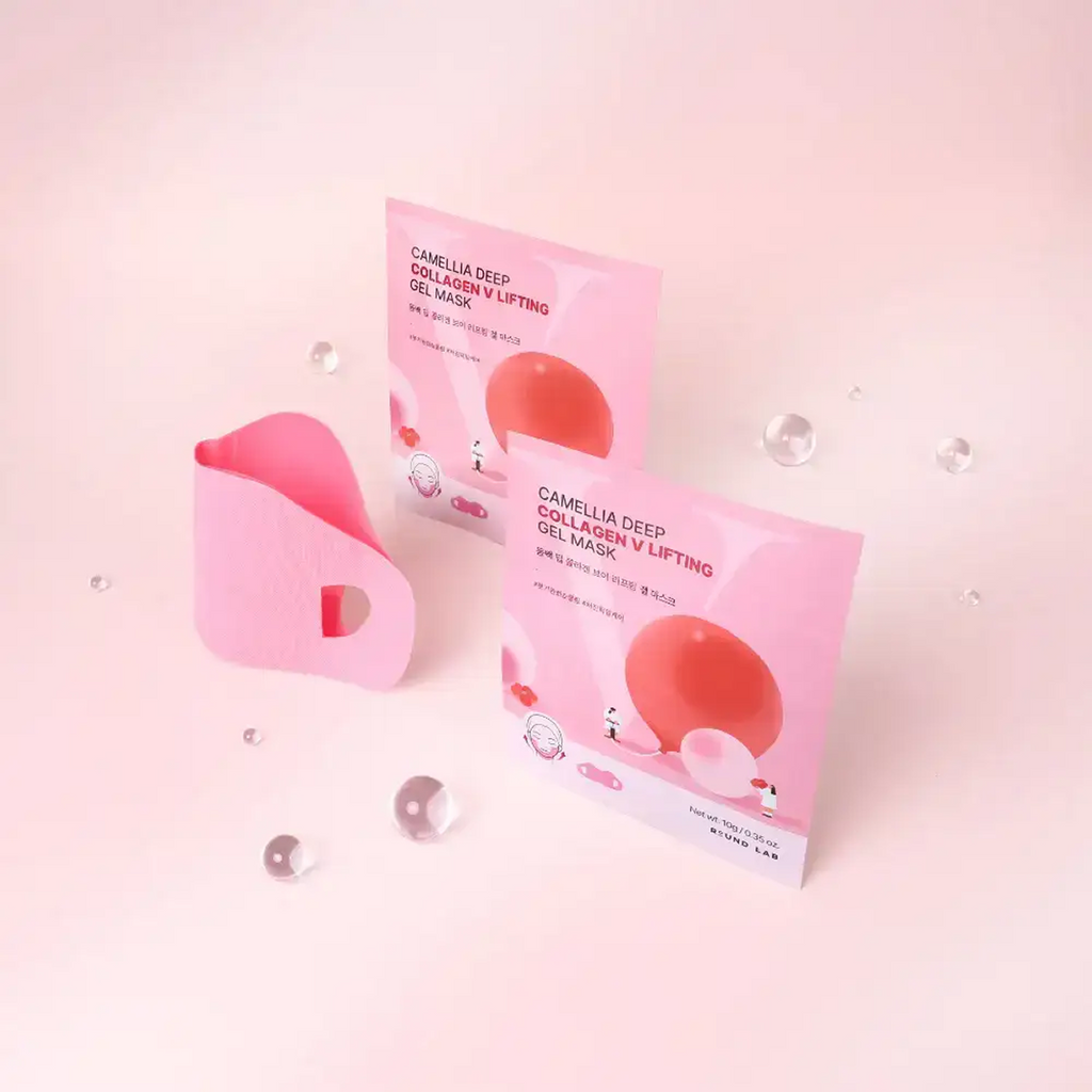 Round Lab - Camellia Deep Collagen V Lifting Gel Mask 10g X 4ea